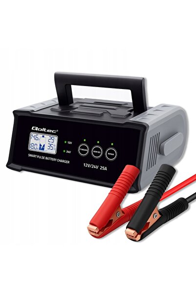 Qoltec Încărcător inteligent cu microcalculator 12V 24V 25A |   Placă de îndr...