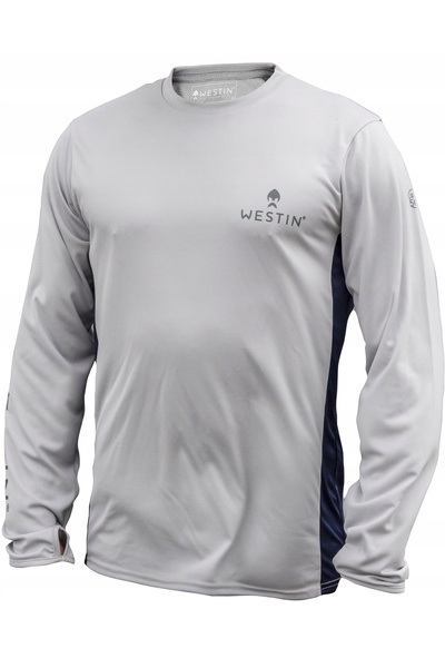 NO BRAND Tricou Westin Pro UPF cu mânecă lungă, Gri/Albastru marin, Mărimea: ...