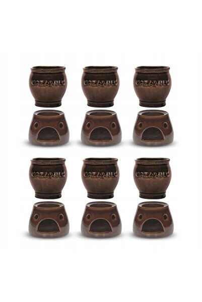NO BRAND Cupe de piatră pentru vin încălzit KERA CERAMICA COGNAC GRZANIEC 12 el.
