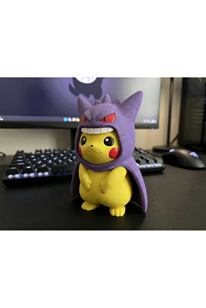TokOyun Pokemon - Gengar Kostümlü Pikachu Figürü