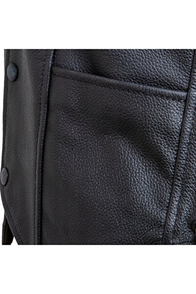 NO BRAND VESTĂ DIN PIELE OZONE STAFF BLACK [Mărime: S]