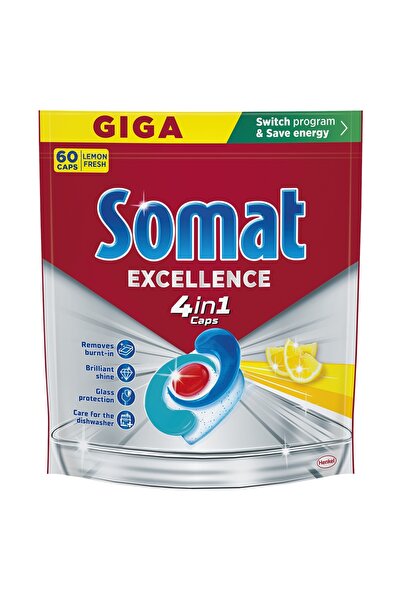 NO BRAND Somat Excellence 4in1 Capsule pentru mașina de spălat vase cu lămâie...