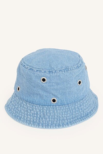 DeFacto Women's Embroidered Jean Fisherman Hat I3917Ax26Sm