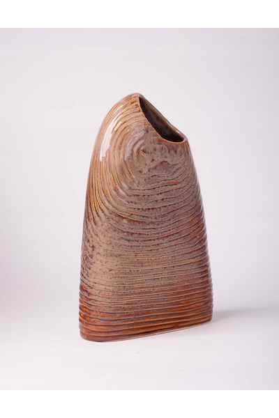 NO BRAND WAZON BRONZE decorațiune ceramică ovală glazurată pentru flori unive...