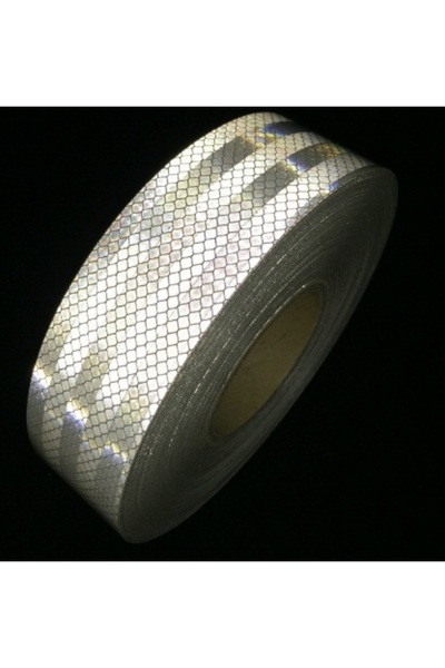NO BRAND Bandă reflectorizantă autoadezivă rolă 45M x 5CM portocalie omologată