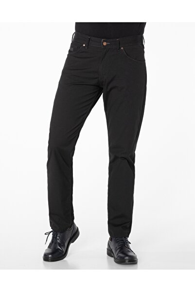 Hunter Pantaloni de bumbac negri pentru bărbați 610/S10 W46 L32