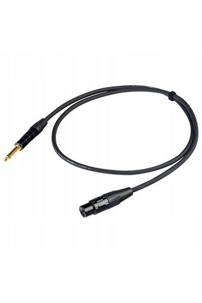 NO BRAND CHL200LU10 cablu microfon de 10 m Jack M(TS)-XLR F conectori placați...