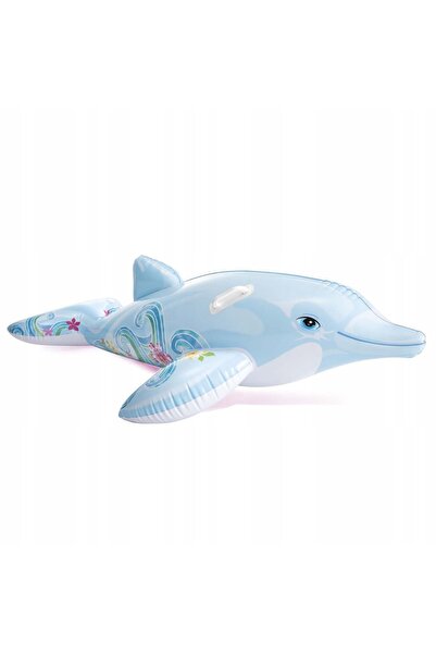 Intex Delfin gonflabil albastru 175 x 66 cm 58535-N