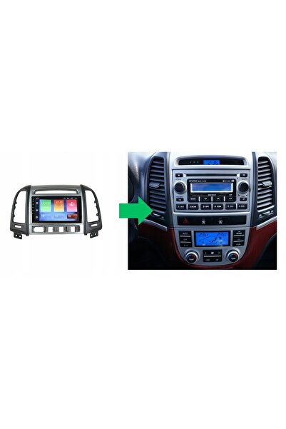 NO BRAND Radio Navigație GPS HYUNDAI SANTA FE 2006-2012 ANDROID