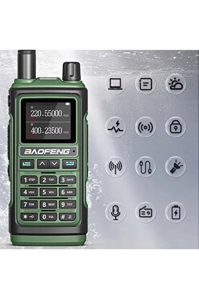 NO BRAND Radiotelefon VHF/UHF cu bandă aeronautică, ecran color și USB-C
