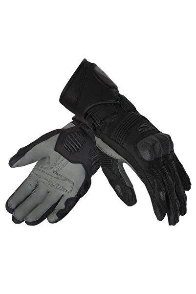 NO BRAND MĂNUȘI DIN PIELE REBELHORN FIGHTER BLACK S
