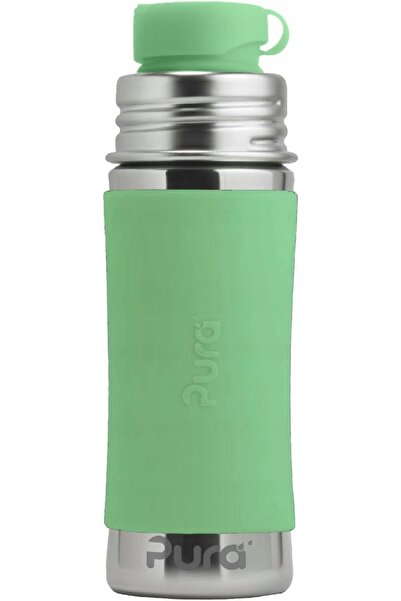 NO BRAND Pura Kiki sticlă din oțel inoxidabil cu duză sport 325 ml verde