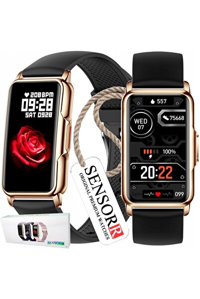 SENSORR Ceas de damă Smartwatch Brățară inteligentă Monitor tensiune arterial...