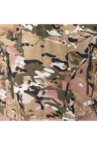 Reis Jachetă softshell pentru bărbați cu membrană respirabilă și glugă tactică