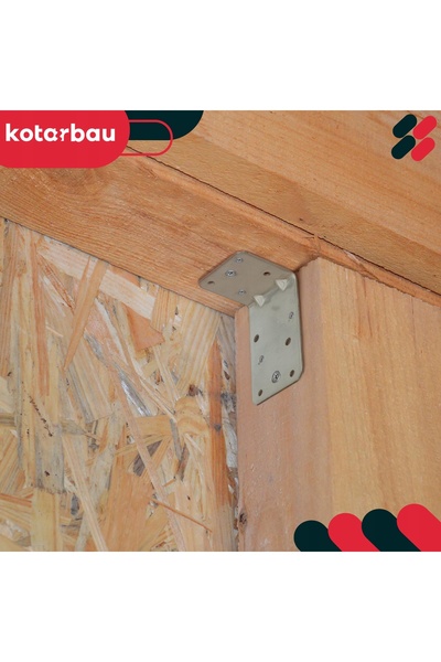 NO BRAND 25x conector unghiular tip echer de tâmplar, ranforsat pentru constr...