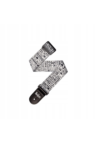 NO BRAND Curea de chitară D'Addario Beatles 1965 Tour – alb-negru