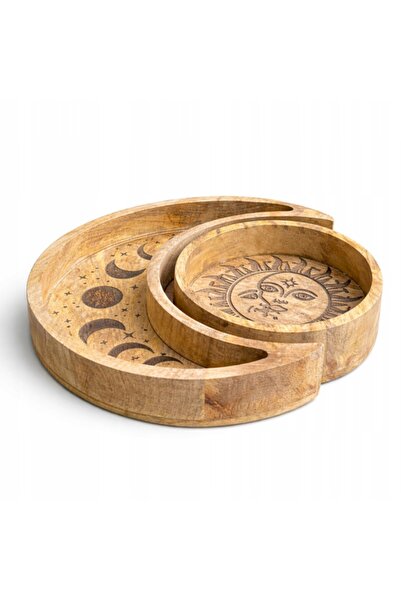 Ancient wisdom Tavă rotundă în formă de lună