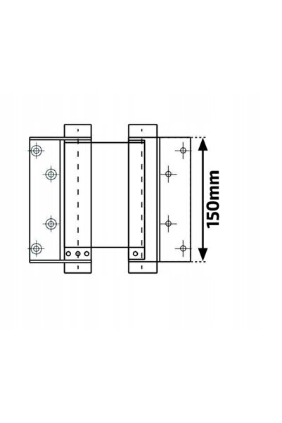 NO BRAND Balamale oscilante 150 mm cu arc, pentru ușă, patină, 24 kg, solide,...