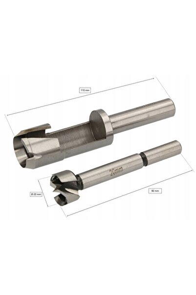 NO BRAND Freză + Burghiu de lemn de 20 mm Burghiu de lemn