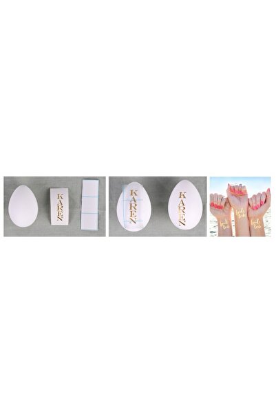 NO BRAND Folie pentru tatuaje Silhouette MEDIA-TATTOO-GLD
