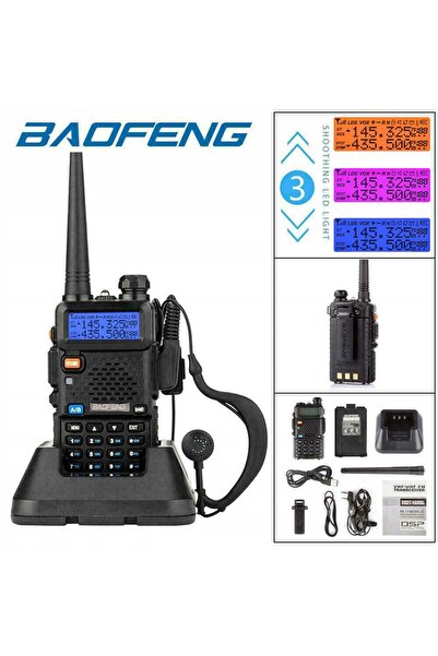 NO BRAND Baofeng UV-5R Radio bidirecțional Walkie Talkie Scanner VHF
