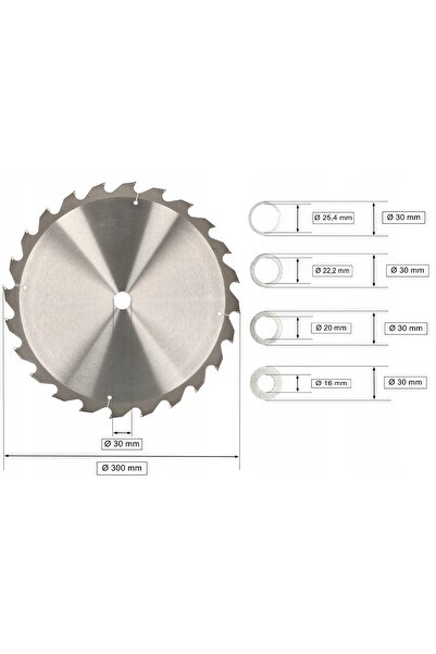 NO BRAND Lamă de ferăstrău pentru lemn de 300 mm, lamă de ferăstrău circulară...