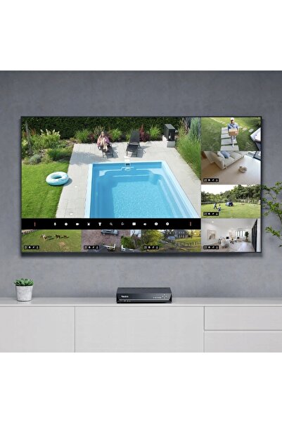 ReoLink NVR cu 8 porturi PoE, înregistrator pentru 12 camere IP, 16MP, disc d...