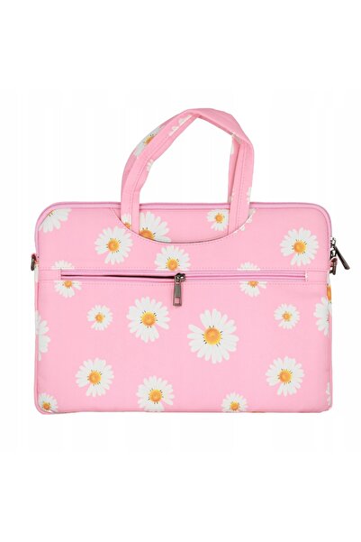 Wonder Servietă laptop 13-14 inch stokrotki roz