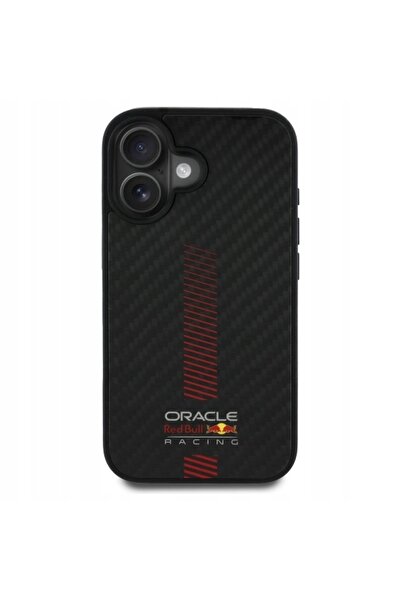 Red Bull Husă pentru iPhone 16 Plus 6.7 " neagră Fibră de carbon Power Bar Ma...