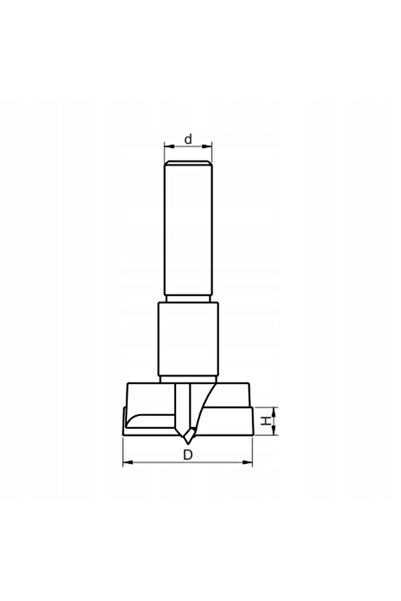Globus Burghiu de tăiere D=20 x H=15.5 x d=10 MM CU PLACĂ HM LIPITĂ