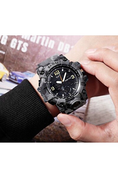 Skmei Ceas de mână bărbătesc skm.111551s.mn, ceas sport electronic multifuncț...