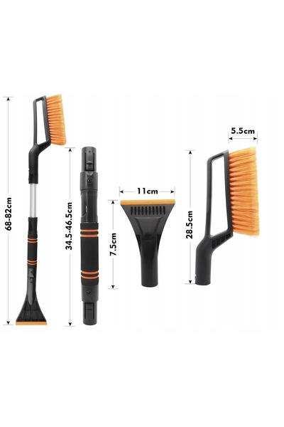 NO BRAND Perie Racletă Mătură Ștergător de zăpadă pentru geamuri Mare