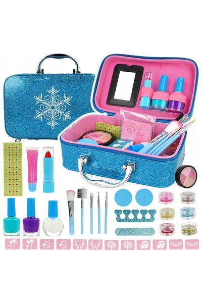 Stator TRUSĂ DE COSMETICE – SET DE MACHIAJ ȘI LAC DE UNGHII PENTRU COPII – CADOU