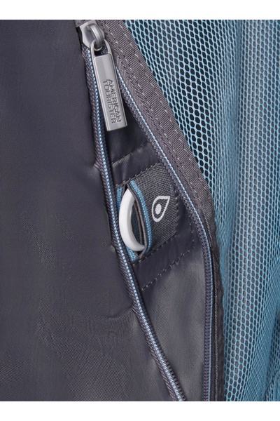 American Tourister Valiză mică lărgită NeoVibe - albastru oțel