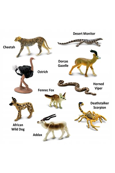 NO BRAND Safari Ltd - Figurine în tub - Animale ale deșertului 00445