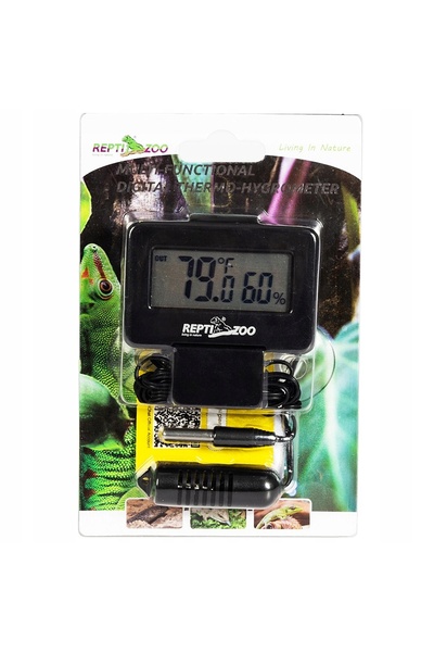 NO BRAND TERMOMETRU ȘI HIGROMETRU LCD - REPTI-ZOO MULTIFUNCȚIONAL PENTRU TERR...