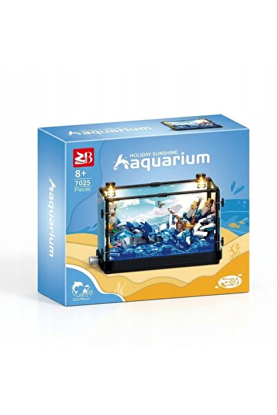 NO BRAND SET DE CUBURI DE CONSTRUCȚIE 792 ELEMENTE ELEMENTY AKWARIUM LED CU D...