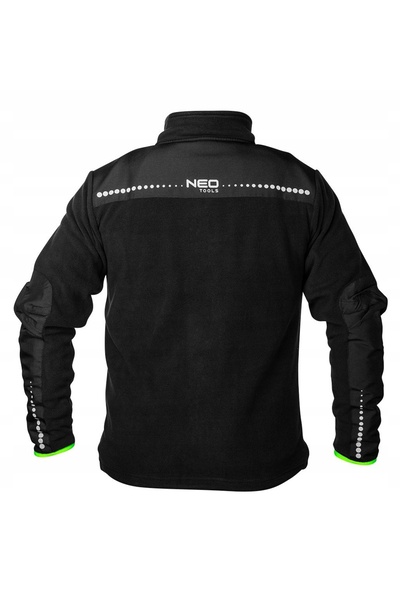 NEO Tools NEO BLUZĂ POLARĂ, GEACĂ DE LUCRU POLARĂ NEAGRĂ, ÎMBUNĂTĂȚITĂ CU COR...