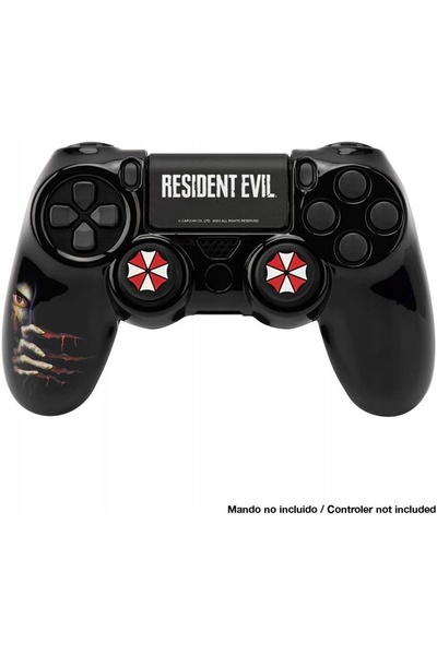 NO BRAND Husă originală din silicon pentru controler PS4 Resident Evil + Grip...