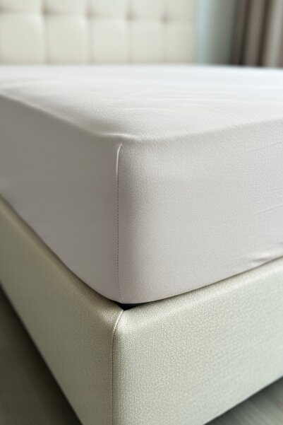 NO BRAND Cearșaf de pat impermeabil 80x160 +15 bumbac jerseu gri
