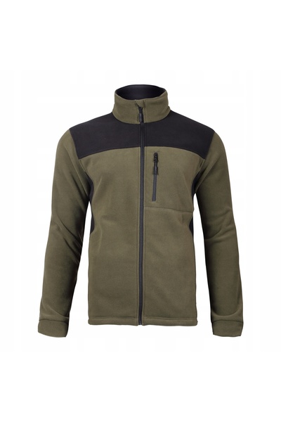 NO BRAND Hanorac din fleece verde-negru, mărimea 2XL, LAHTI