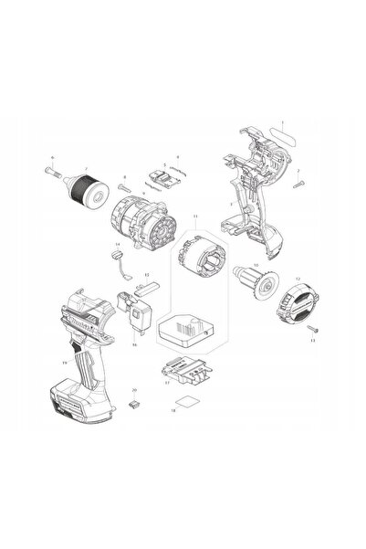 NO BRAND REDUCTOR MAKITA PENTRU BURGHIU/ȘURUBELNITOR FĂRĂ FIR DHP486 ORIGINAL...
