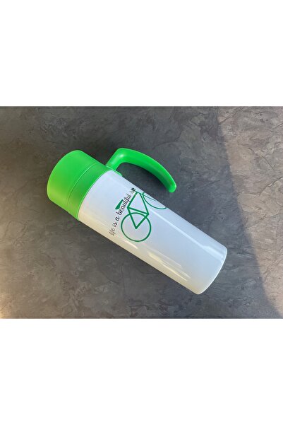 NO BRAND Cana termică Bidon Termos 420ml pentru călătorii cu mâner pentru șco...