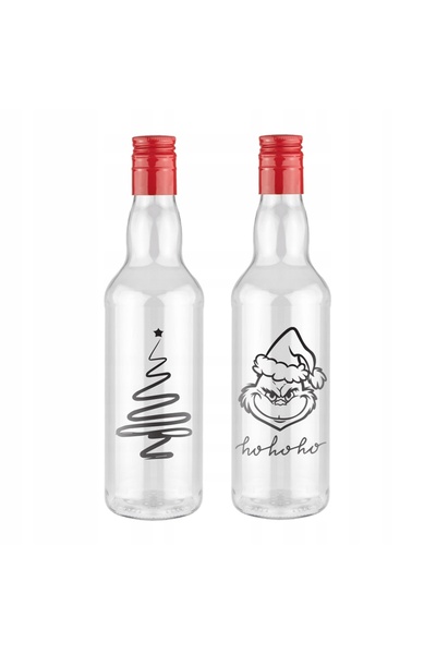 NO BRAND 20x sticle MONOPOL de 500ml cu imprimeu de Crăciun pentru băuturi ră...