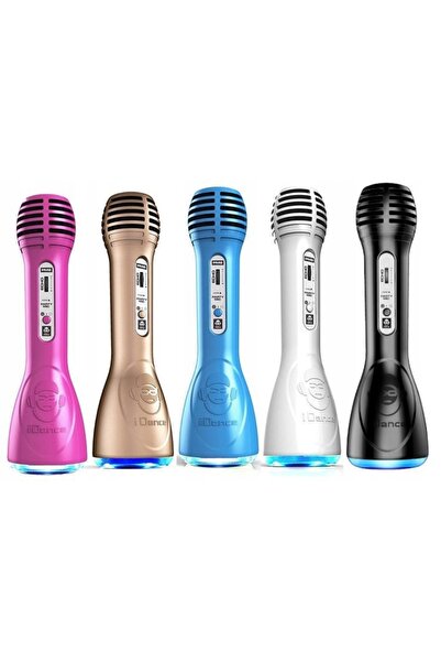 NO BRAND iDance PM 6 – microfon Bluetooth alb pentru karaoke