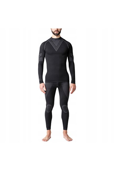 NO BRAND LADEHEID Set lenjerie termică pentru bărbați Negru / Grafit M