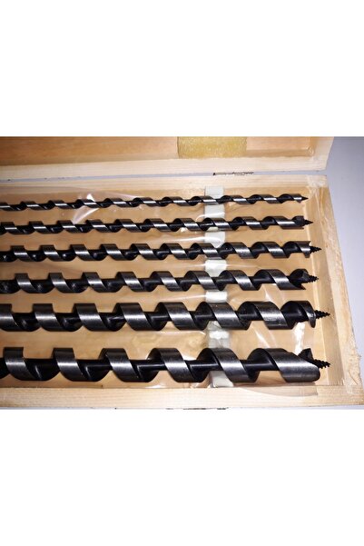 NO BRAND Set de burghie 6EL, 460 mm, burghie pentru lemn 6-18 mm, carcasă, bu...