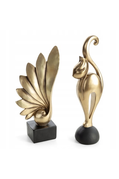 NO BRAND FIGURINĂ DECORATIVĂ TYLOR (02) 18 X 9 X 35 CM AURIE