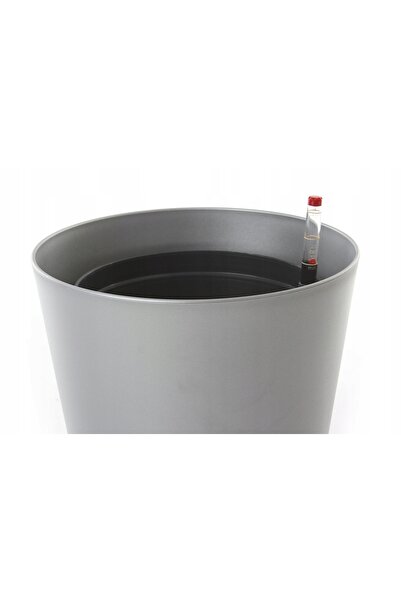 NO BRAND ghiveci argintiu FLORI 24/22 set hidroponic 18/19 indicator + capac