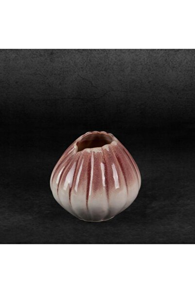NO BRAND Vază decorativă Evita (03) (FI) 18x14cm Crem